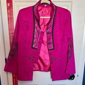 Bo Zi Hua Fa Pink Jacket